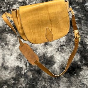 Vintage Frye leather saddle bag